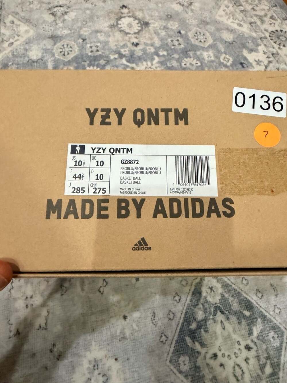 Adidas Yeezy QNTM Frozen Blue Size 10.5 - Picture 10 of 11